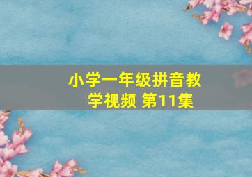 小学一年级拼音教学视频 第11集